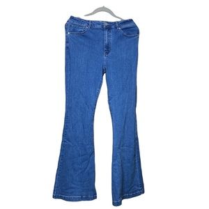 Forever 21 stretch denim skinny flare jeans